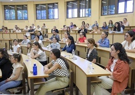 Opositores de Educación en el examen de esta convocatoria.