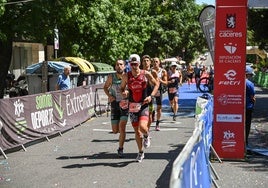 Prueba el Triatlón Cáceres Ciudad Histórica del pasado 7 de julio que fue el único clasificatorio para el Campeonato de España.