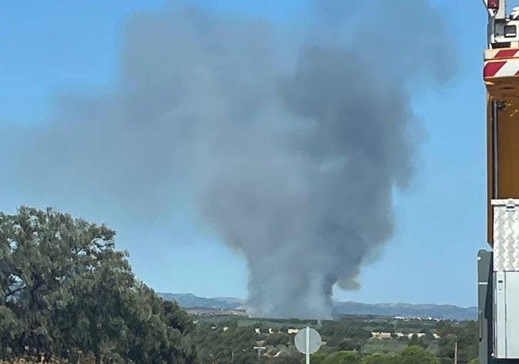 Imágenes del incendio en Casas de Don Pedro