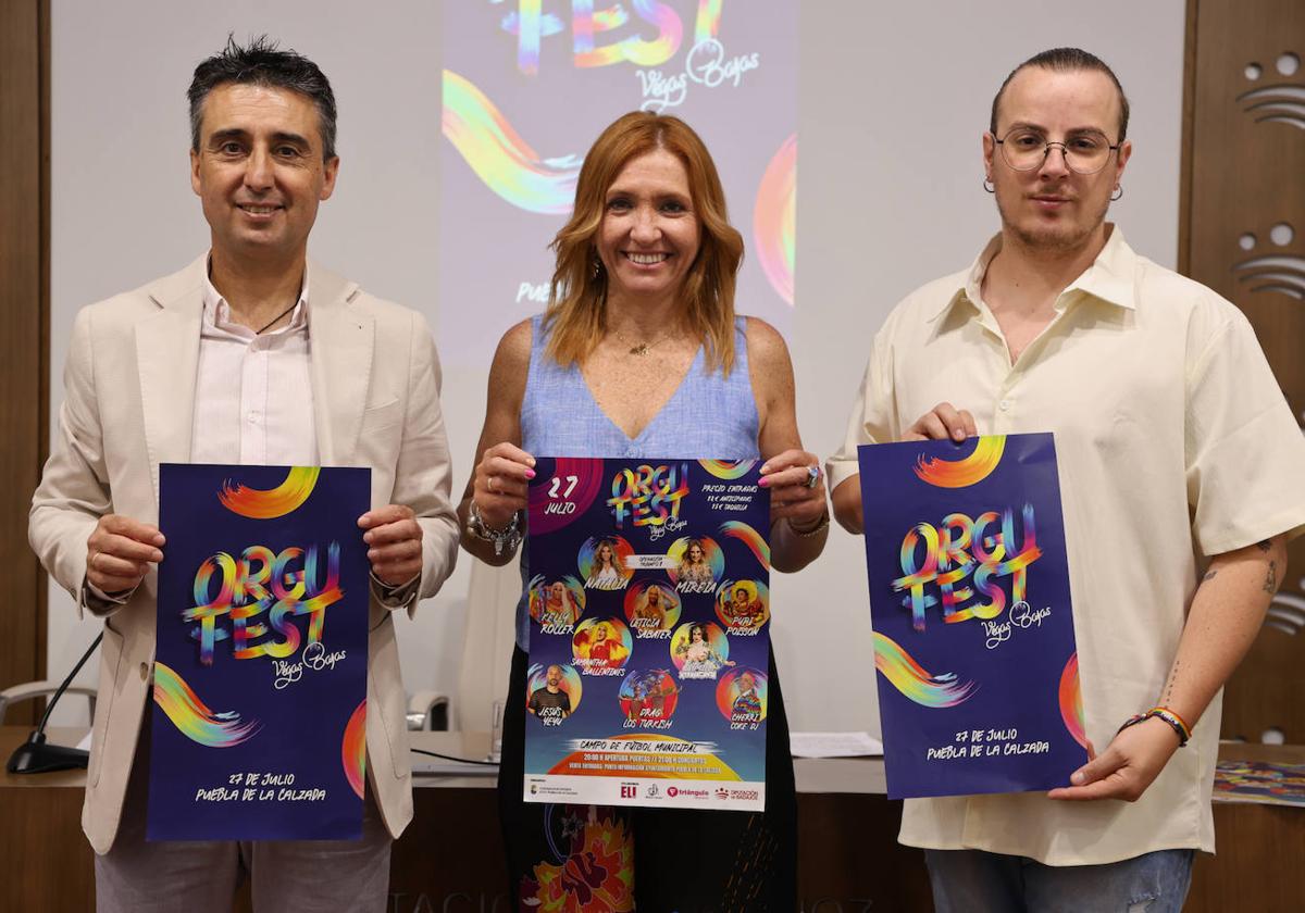 Presentación del festival Orgufest de Puebla de la Calzada.