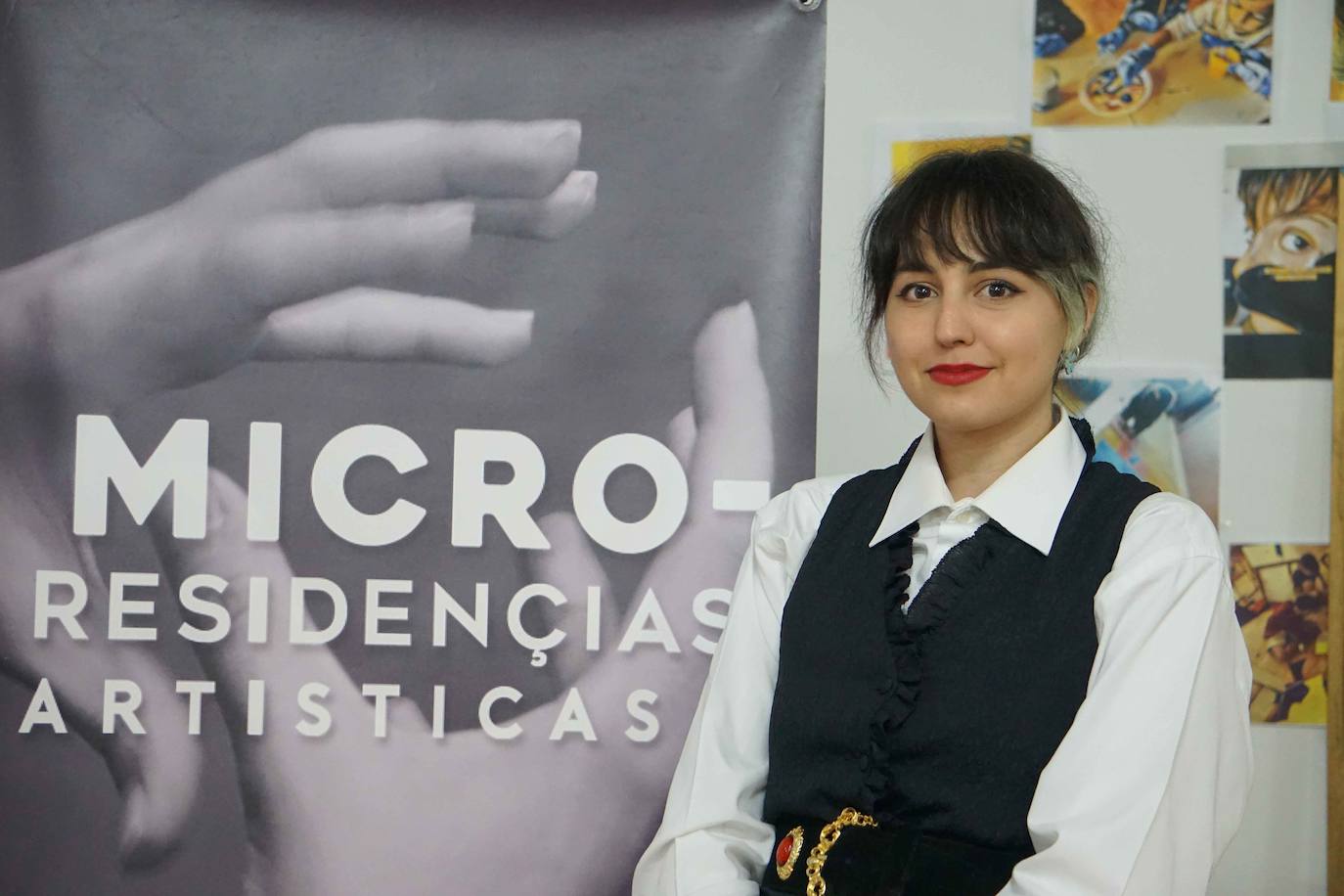 La diseñadora de moda, Laura Manuela, participante en las Micro-residencias de Sambrona