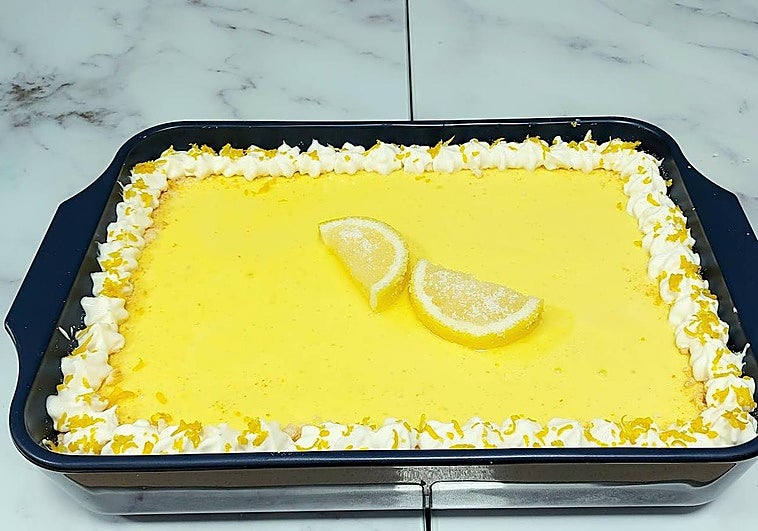 Tarta helada de limón y yogurt