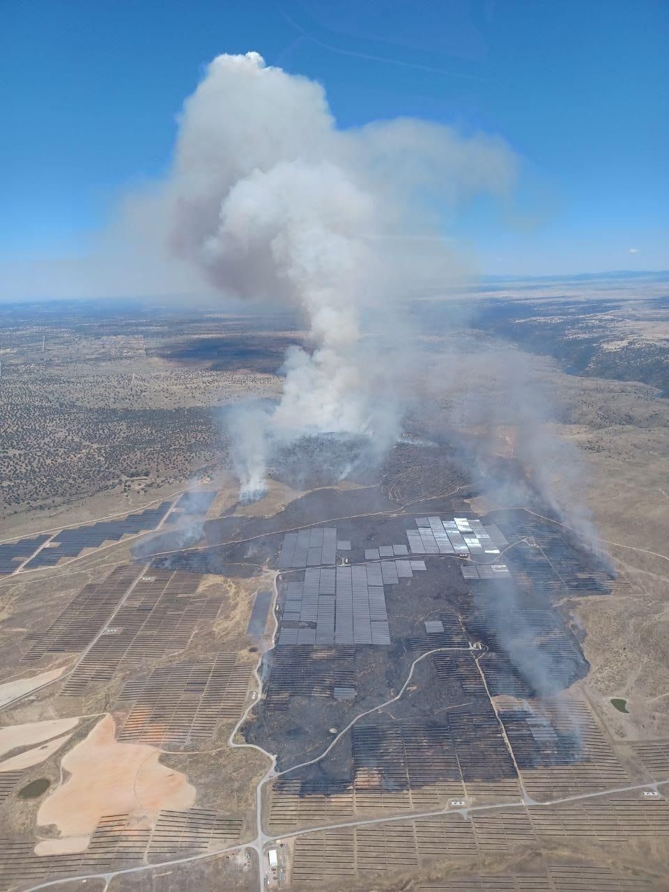 Así se ve el fuego declarado en Talaván