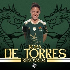 Nora de Torres sigue otra temporada más en el Cacereño