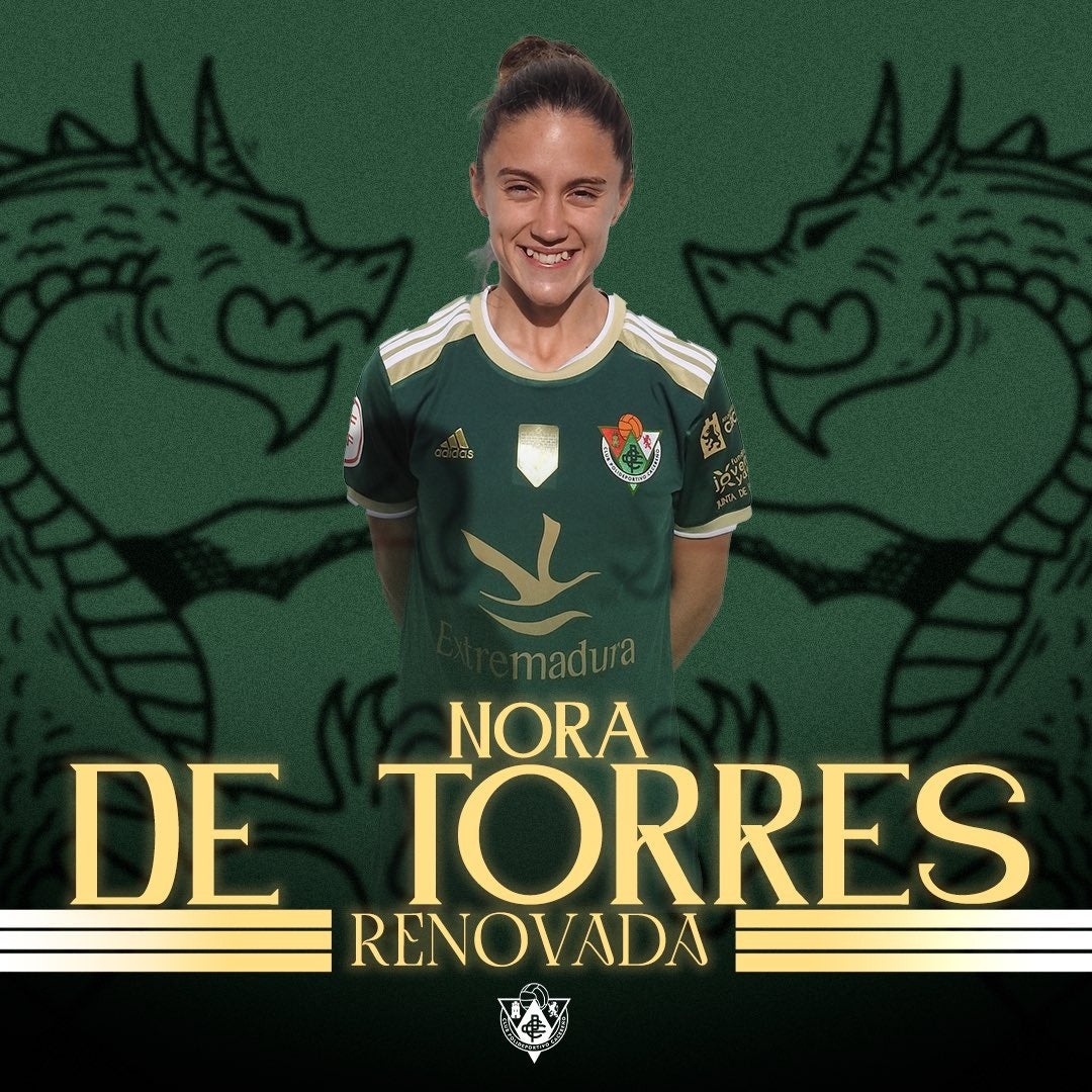 Nora de Torres sigue otra temporada más en el Cacereño