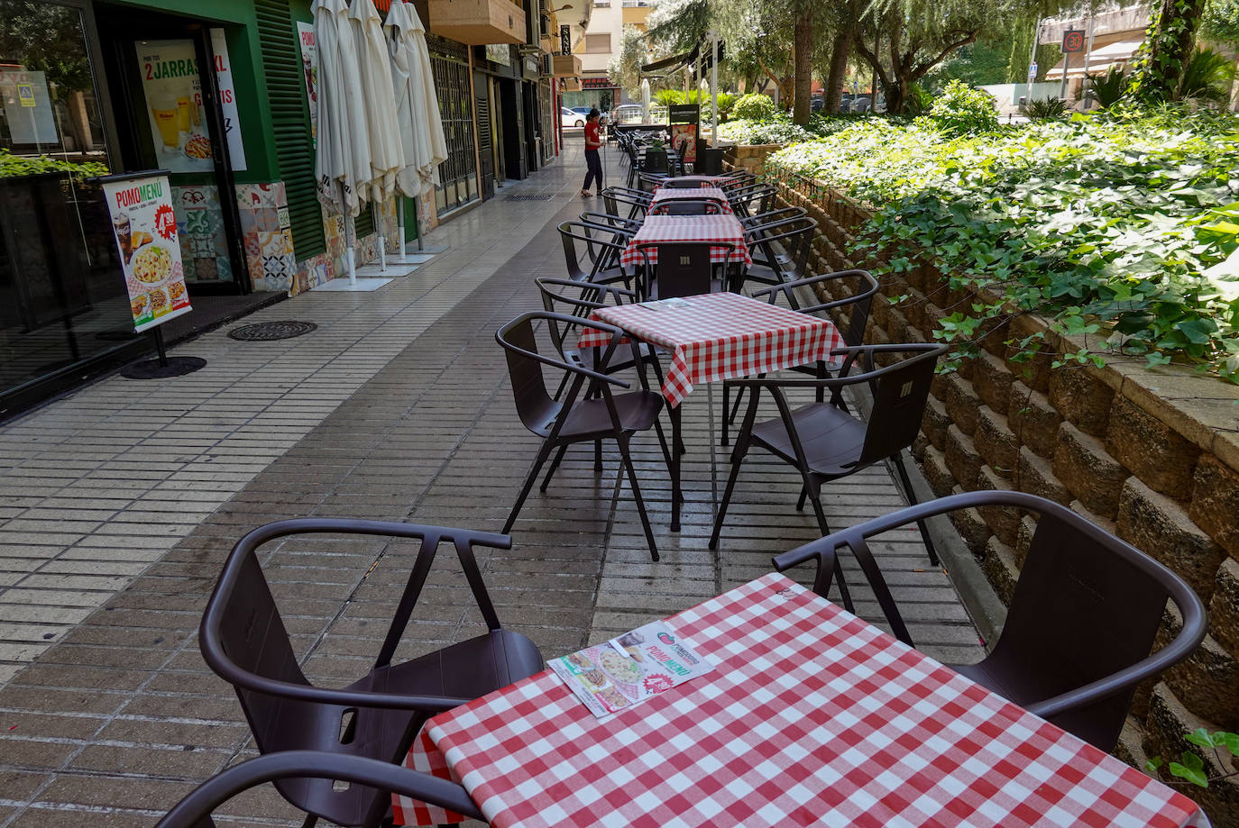 Calles vacías en Badajoz en la tarde de este martes.