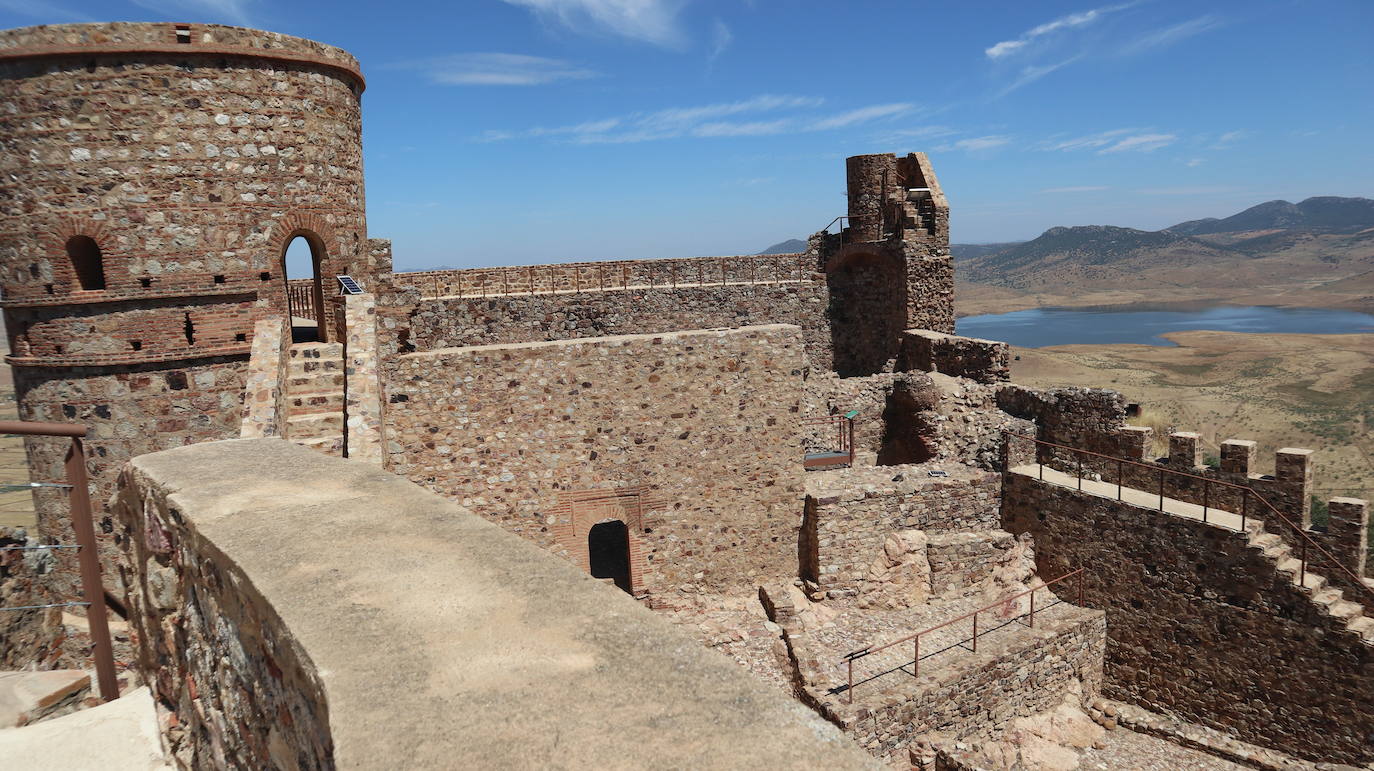 Vista desde la altura en el castillo