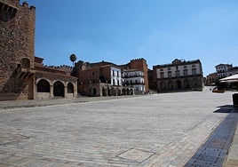 La ola de calor vacía las calles de Extremadura