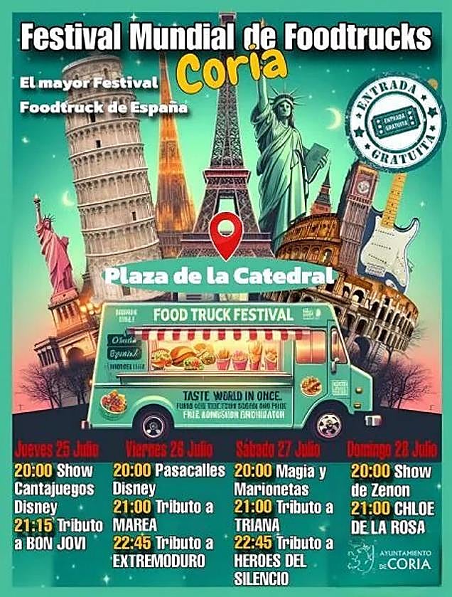 Arranca el Festival Foodtrucks en Coria