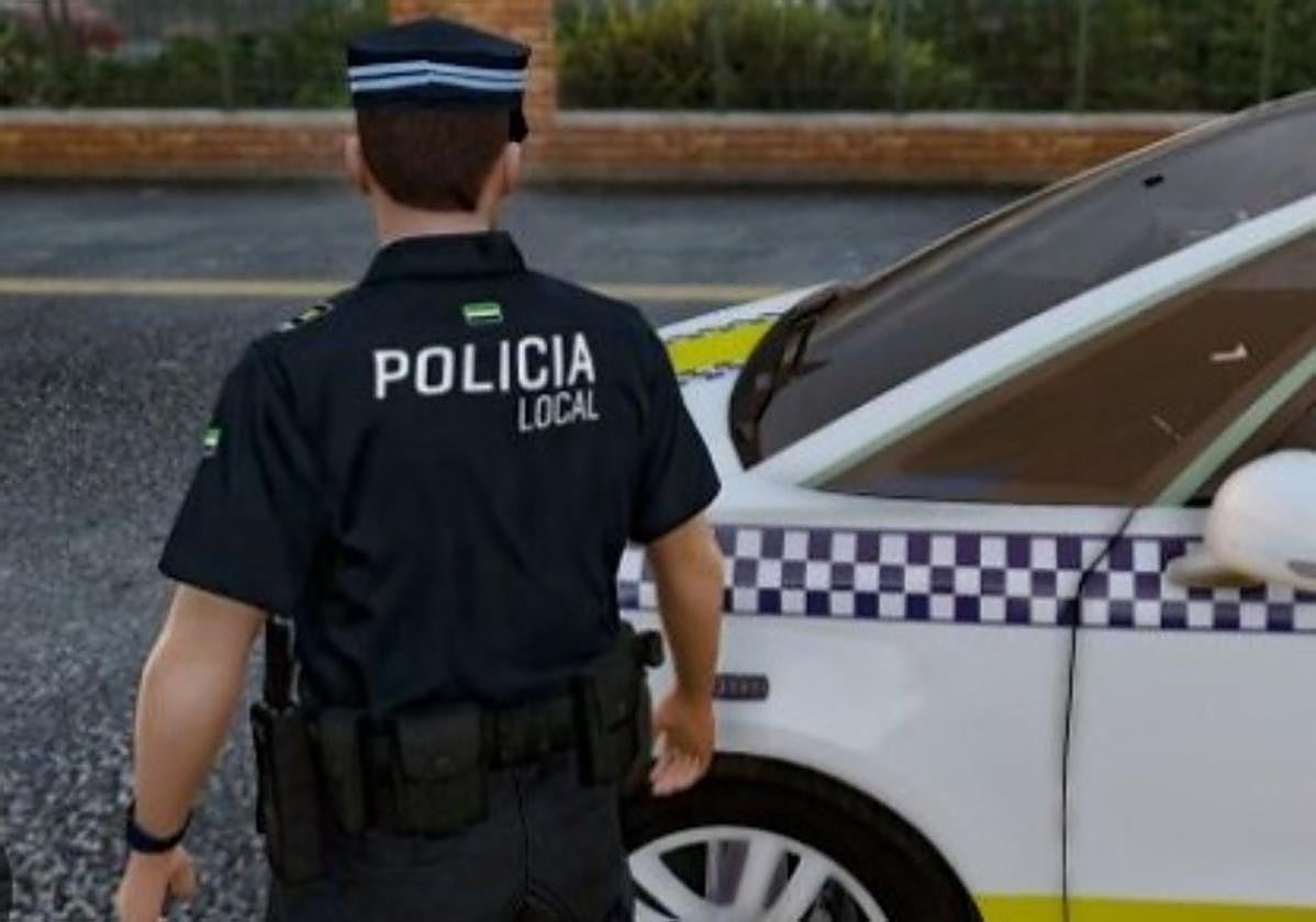 Agentes de la Policía Local de Talavera la Real