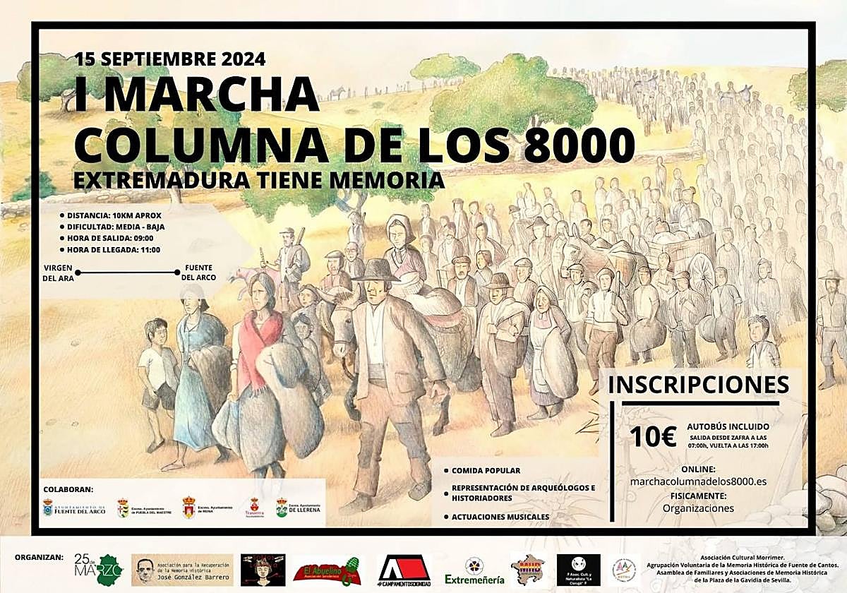 La 'Columna de los 8.000' recordará la huída de un grupo de extremeños en 1936