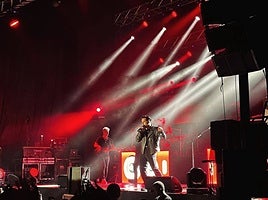 David Bustamante en un concierto.