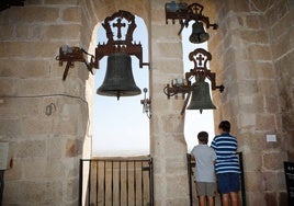 Campanario de la Concatedral de Santa María, en Cáceres.