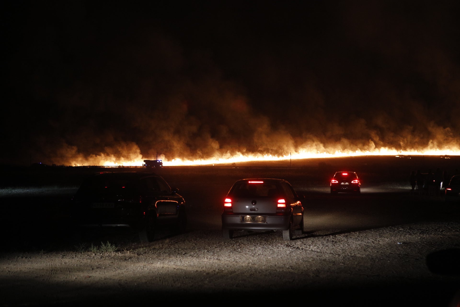 Así ha sido el incendio próximo a la Cañada y el Ceres Golf