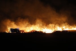 Así ha sido el incendio próximo a la Cañada y el Ceres Golf