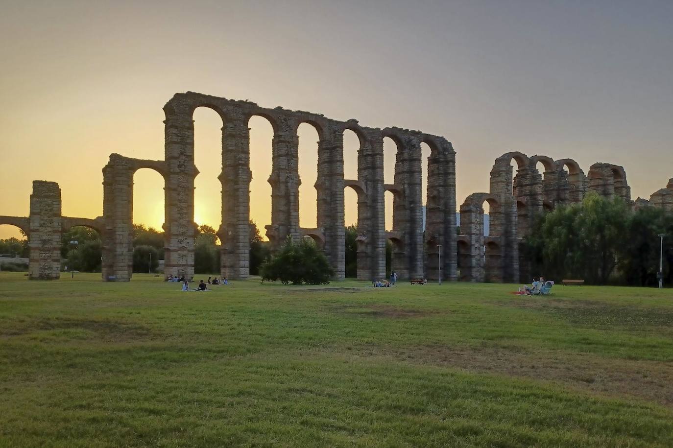 Acueducto de Los Milagros, en Mérida.