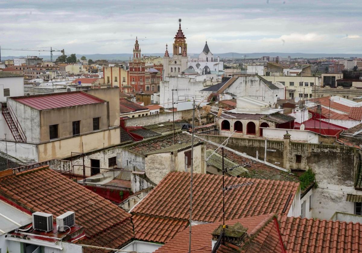 Vista del Casco Antiguo de Badajoz.