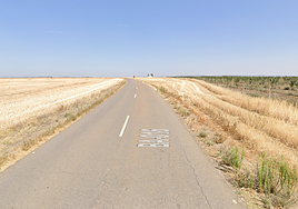 Imagen de la BA-016, cerca de Azuaga.