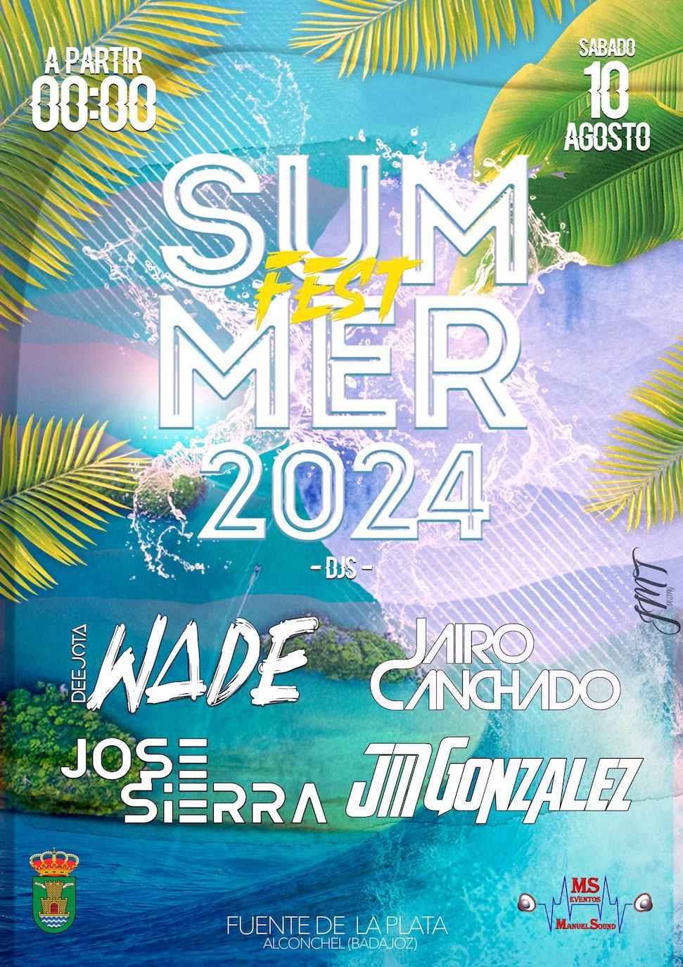 Cartel de la Summer Fest Alconchel 2024.