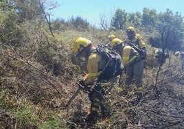 Imagen de archivo de la Brif Pino en un incendio.