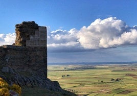 Vistas de la Campiña Sur desde la Alcazaba de Reina.