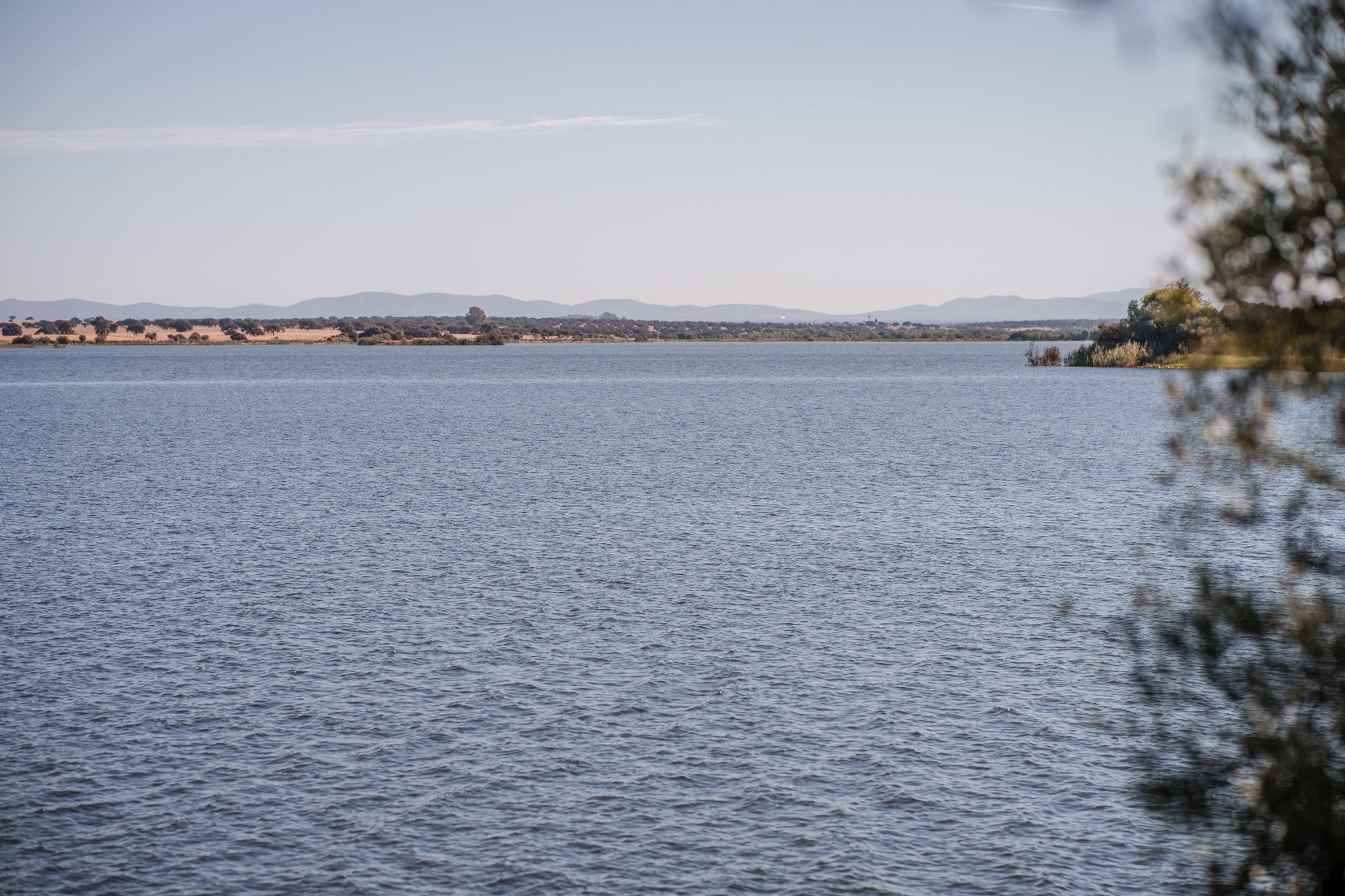 Operativo desplegado en Los Canchales para buscar al desaparecido en el embalse