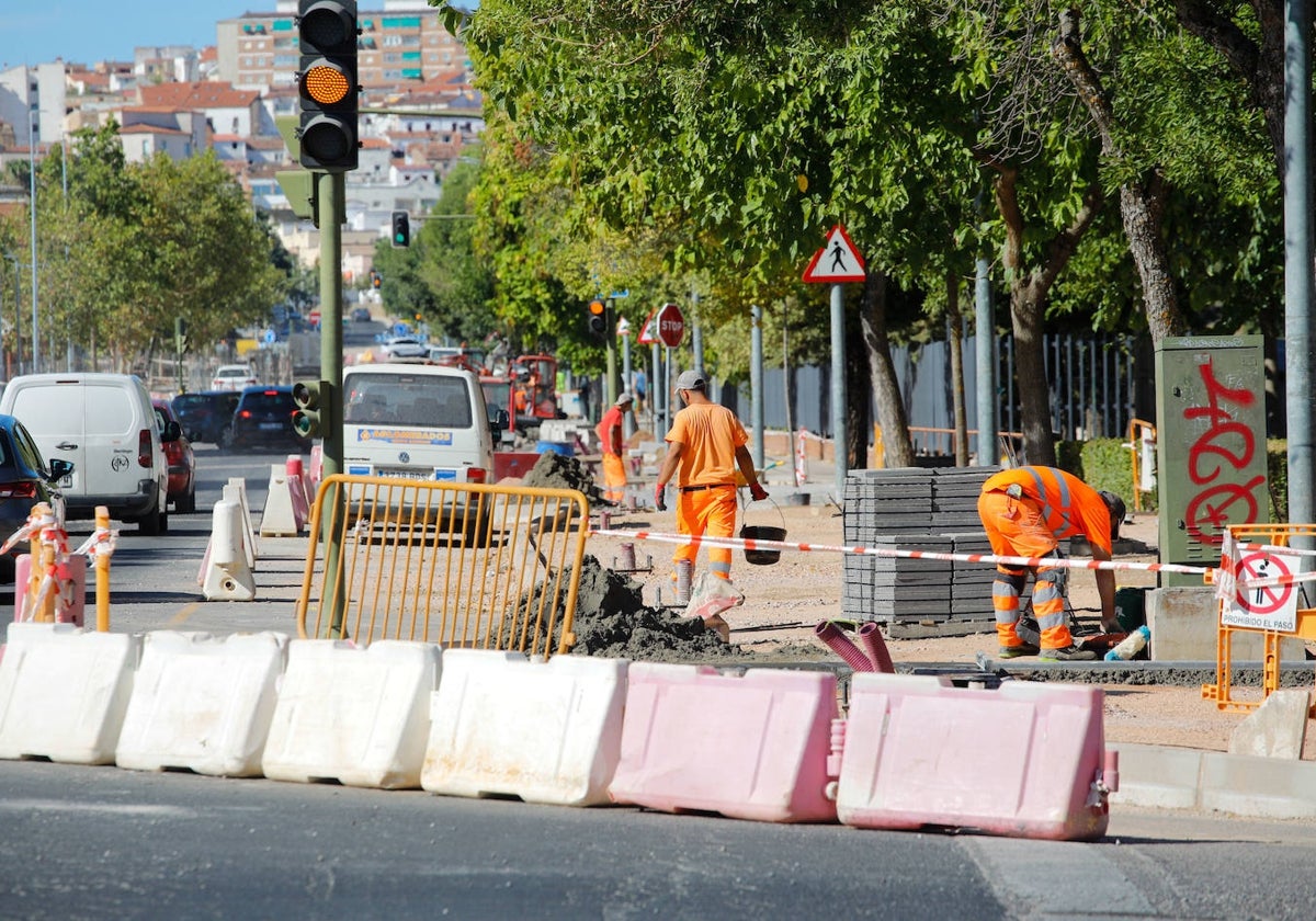 Las obras de reforma se centran en estos momentos en los números impares de la avenida.