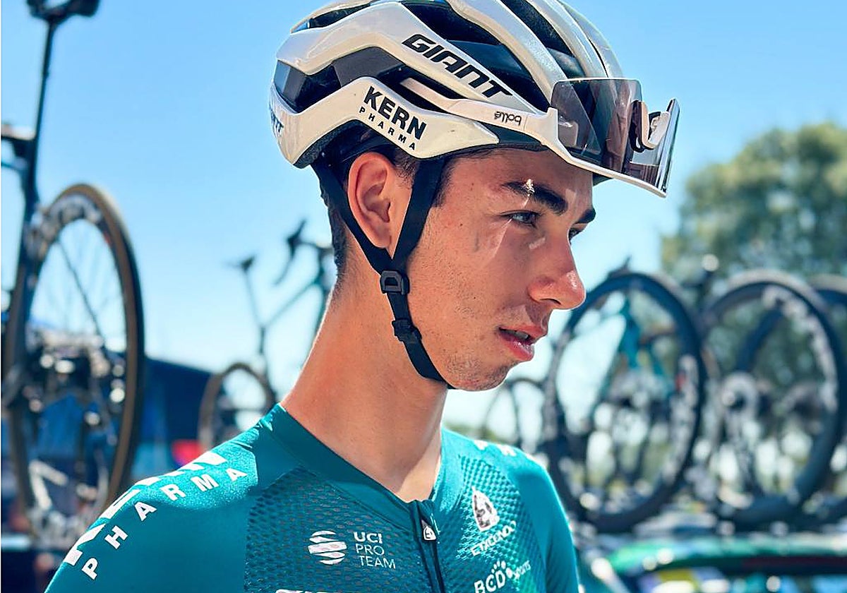 Jorge Gutiérrez, en la Vuelta a Burgos, donde tuvo una buena actuación.