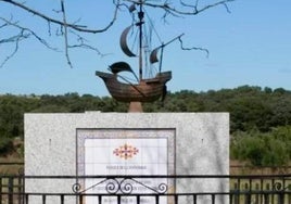 Escultura robada en Santa Cruz de la Sierra.