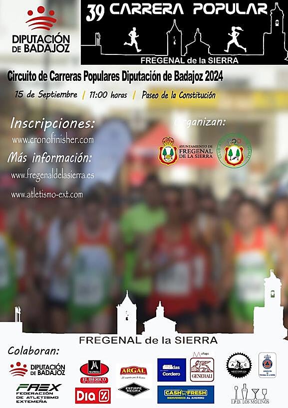 En septiembre vuelve la Carrera Popular de Fregenal de la Sierra