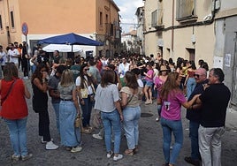 Ambiente festivo en las fiestas patronales.