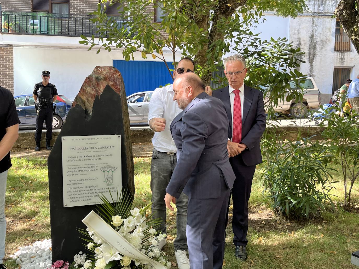 Acto homenaje a Jose María Piris, el primer niño asesinado por ETA