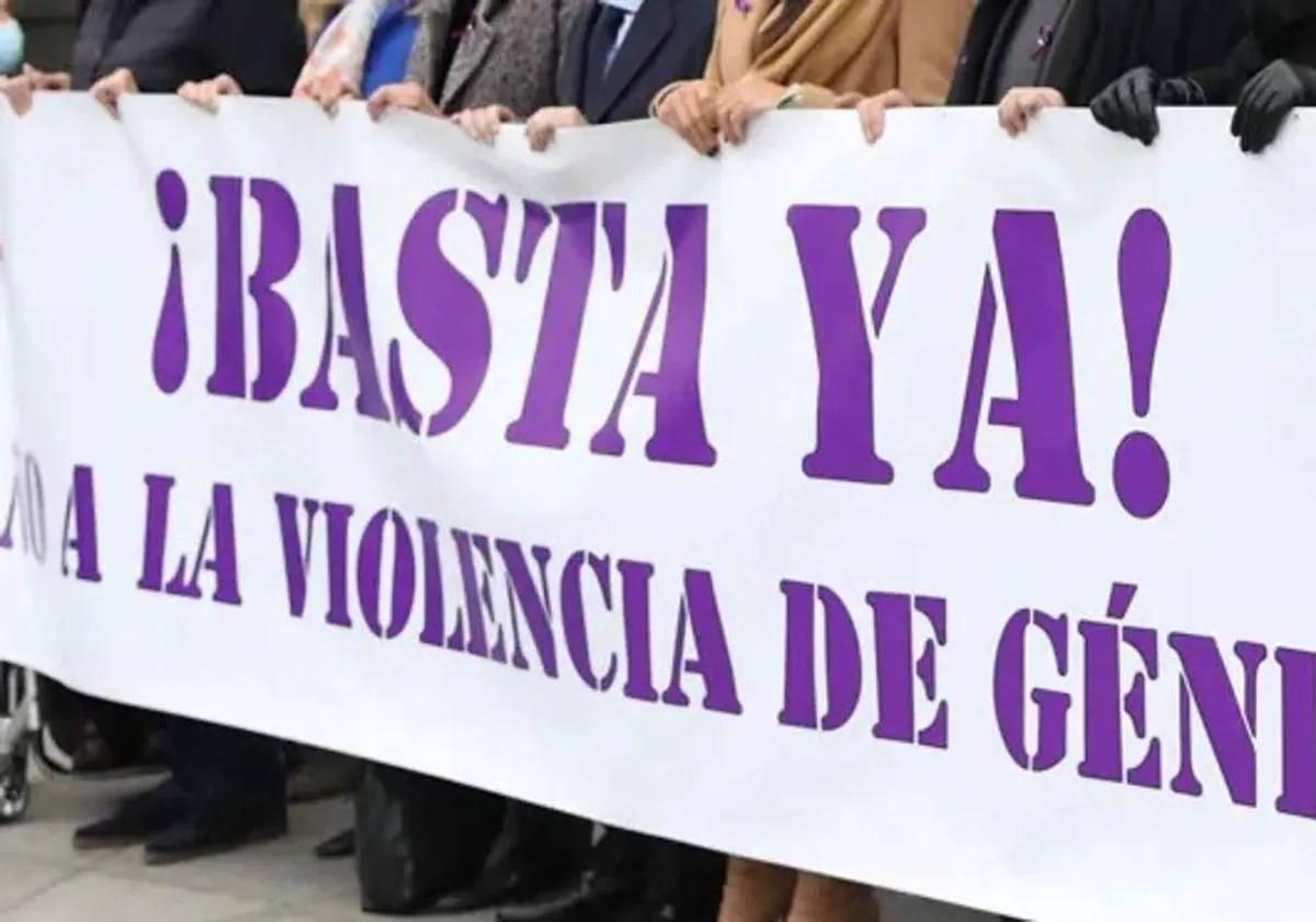 Cartel reivindicativo sobre violencia de género.