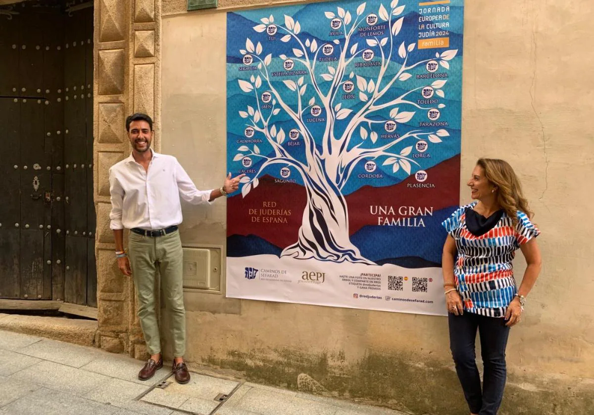 Árbol con las 21 localidades que pertenecen a la Red de Judería.