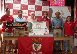 Presentación del partido en la Casa Benfica de Campomayor.