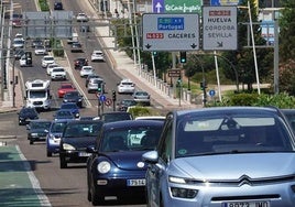 Travesía de la autovía Madrid-Badajoz a su paso por Badajoz.