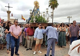 Procesión de un anterior 8 de septiembre en Carrión