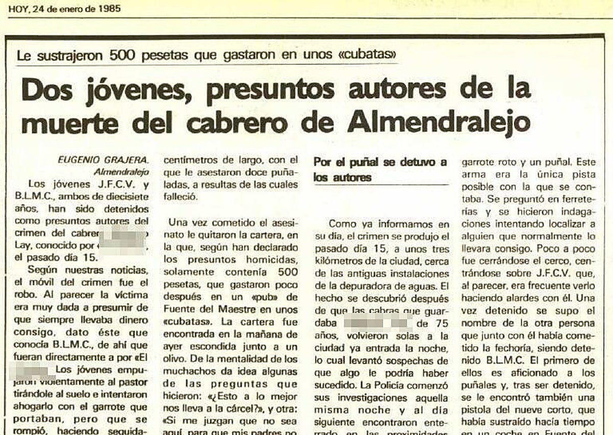 Imagen secundaria 1 - Dos menores y un crimen brutal antes de irse a una discoteca