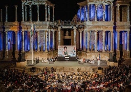 Ceremonia del pasado 2023 por el Día de Extremadura.