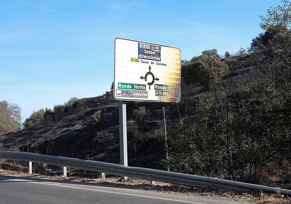Así afectaron las llamas al Paseo Alto y al campamento romano