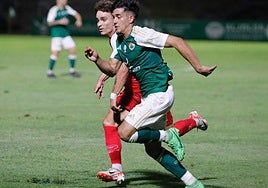 Partido del Cacereño contra el Móstoles en el Príncipe Felipe.