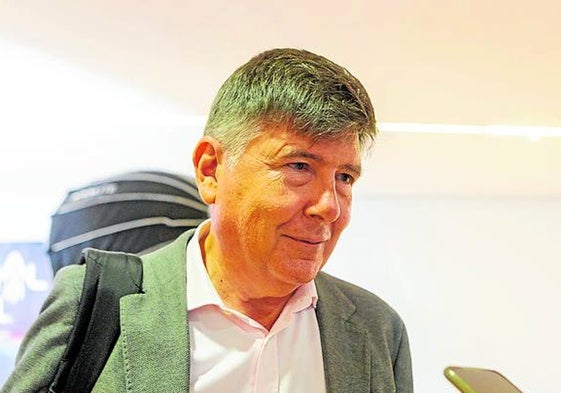 El exministro de Trabajo Manuel Pimentel, este jueves en Cáceres.