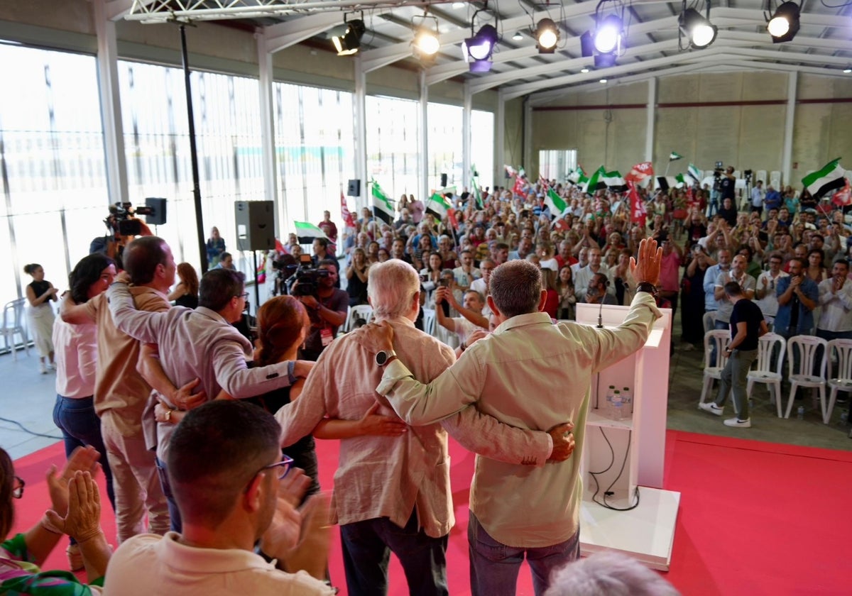 Acto del PSOE celebrado en Miajadas.