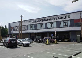 Sede central de la Federación Extremeña de Fútbol en Badajoz.