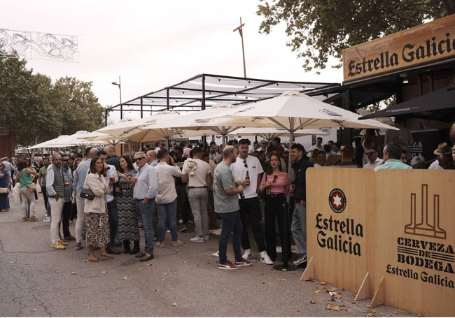 Caseta de tapeo en el recinto feria de Zafra.