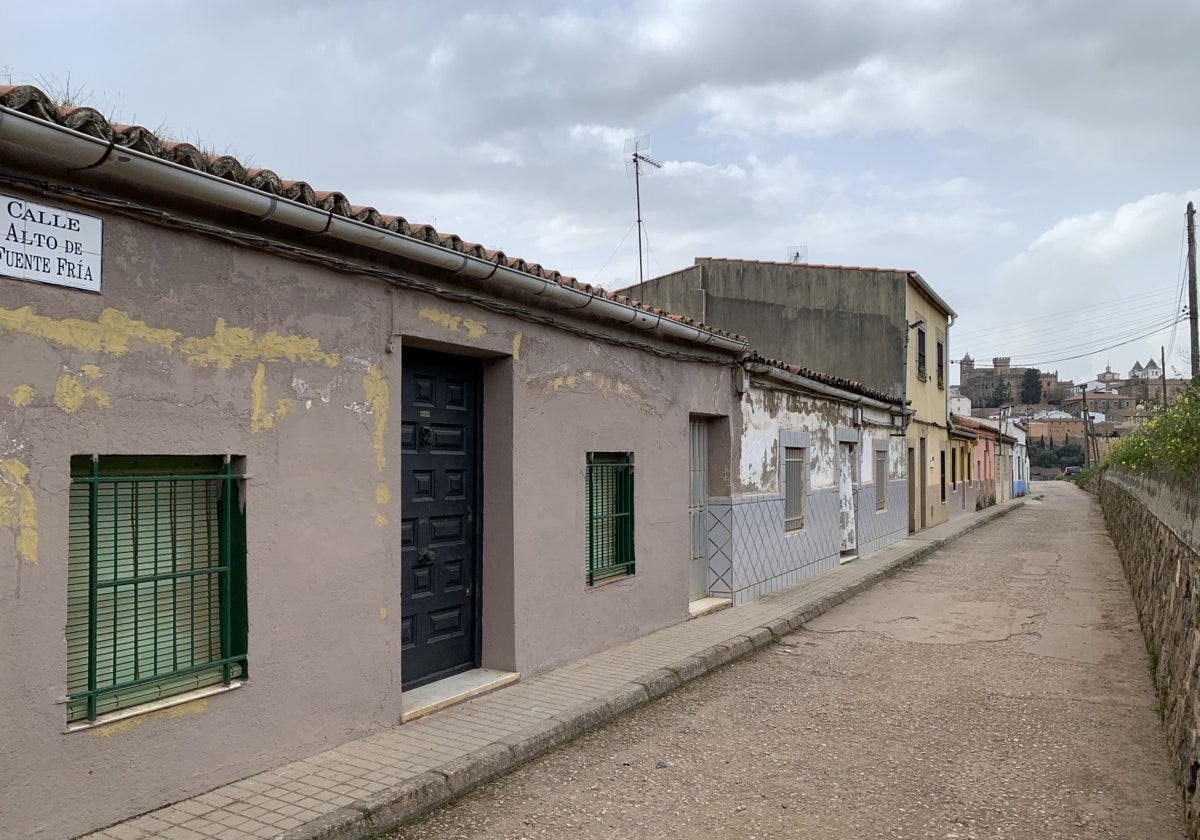 Viviendas que serán derribadas para ejecutar el proyecto urbanístico.