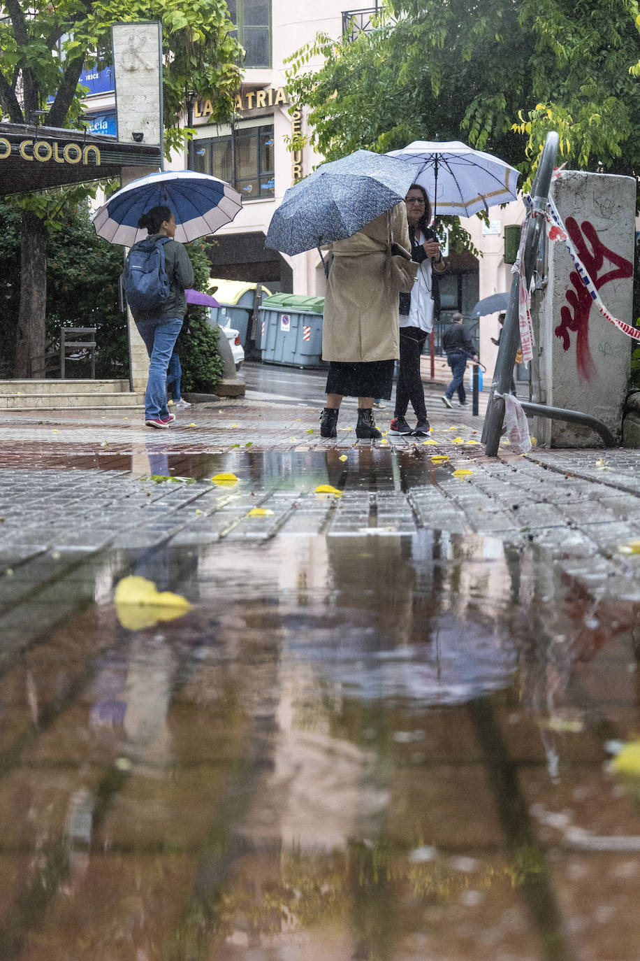 Fotos | Así han sido las lluvias de este miércoles en Cáceres
