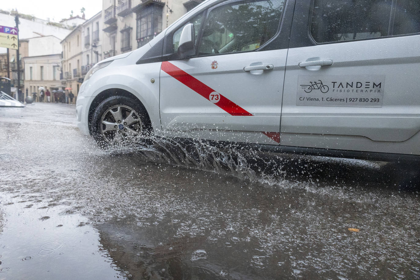 Fotos | Así han sido las lluvias de este miércoles en Cáceres