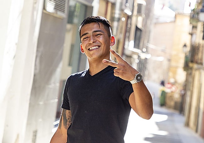 Castillo, en Plasencia, donde vive desde hace casi tres años.