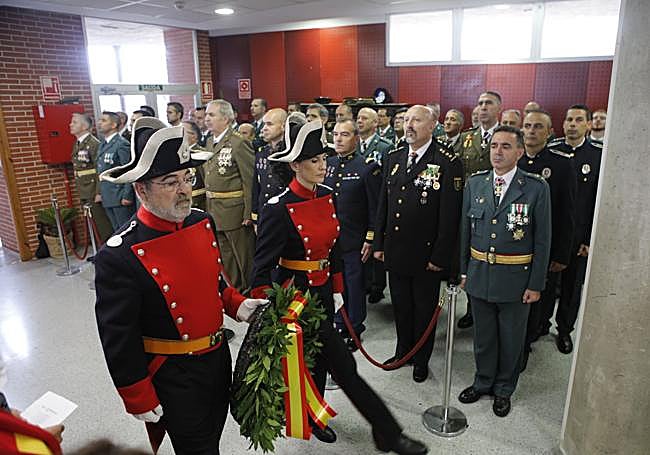 Un momento del acto celebrado en la Comandancia de Cáceres